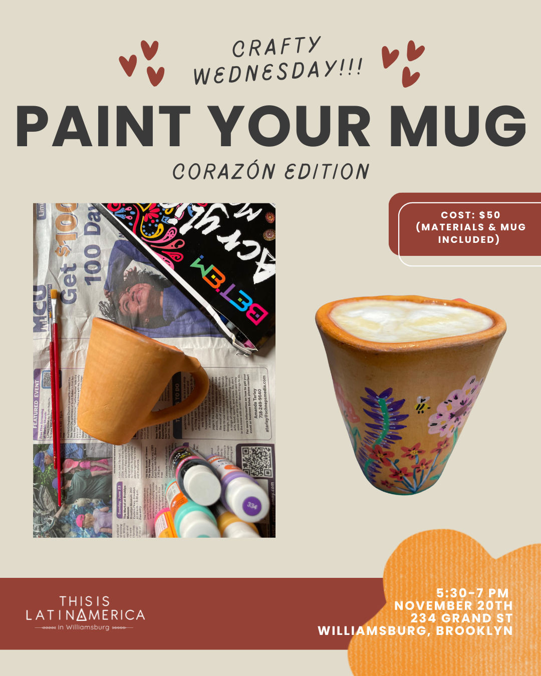 Paint your mug: Corazón edition!