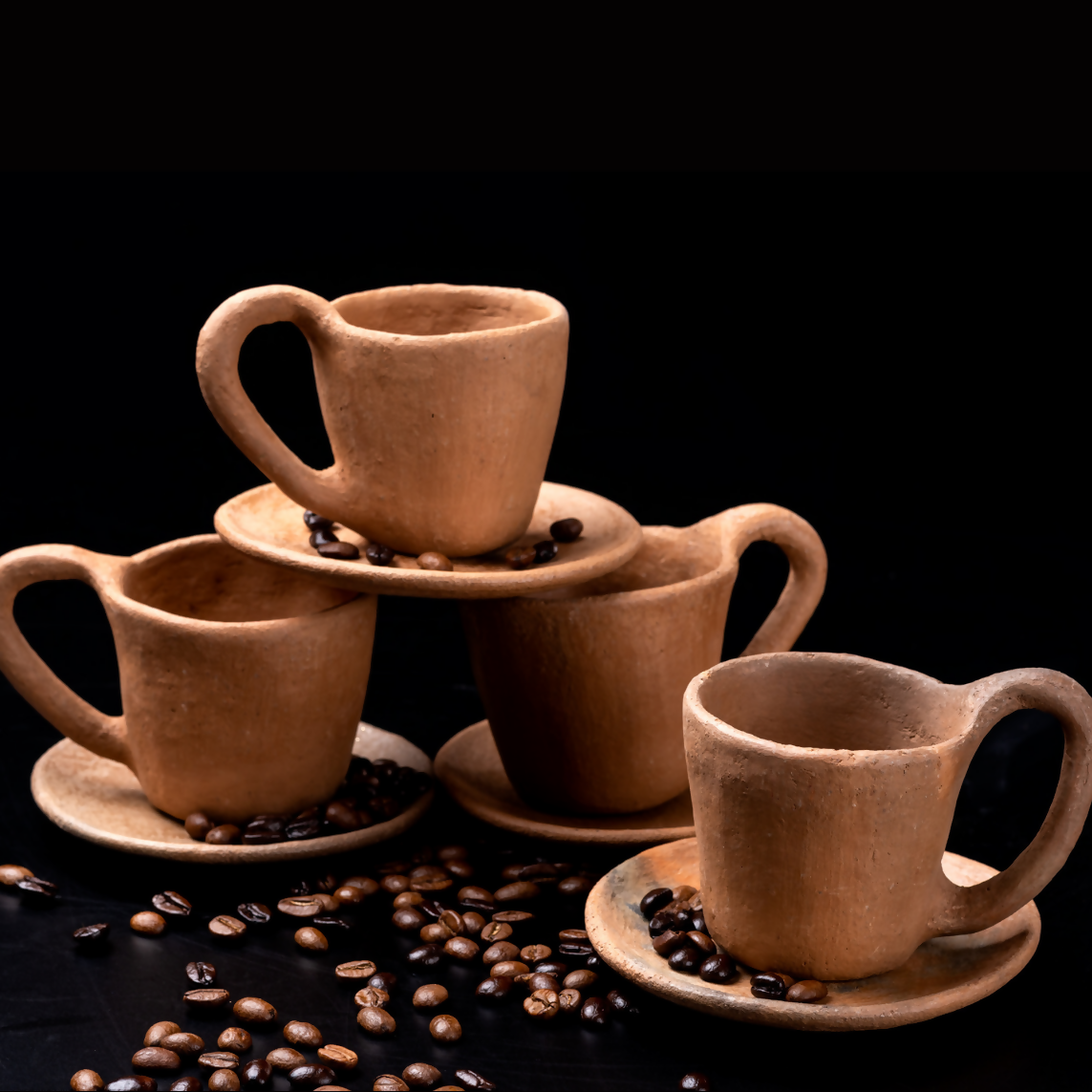 Tlahuitoltepec Rustic Espresso Cup And Saucer Set