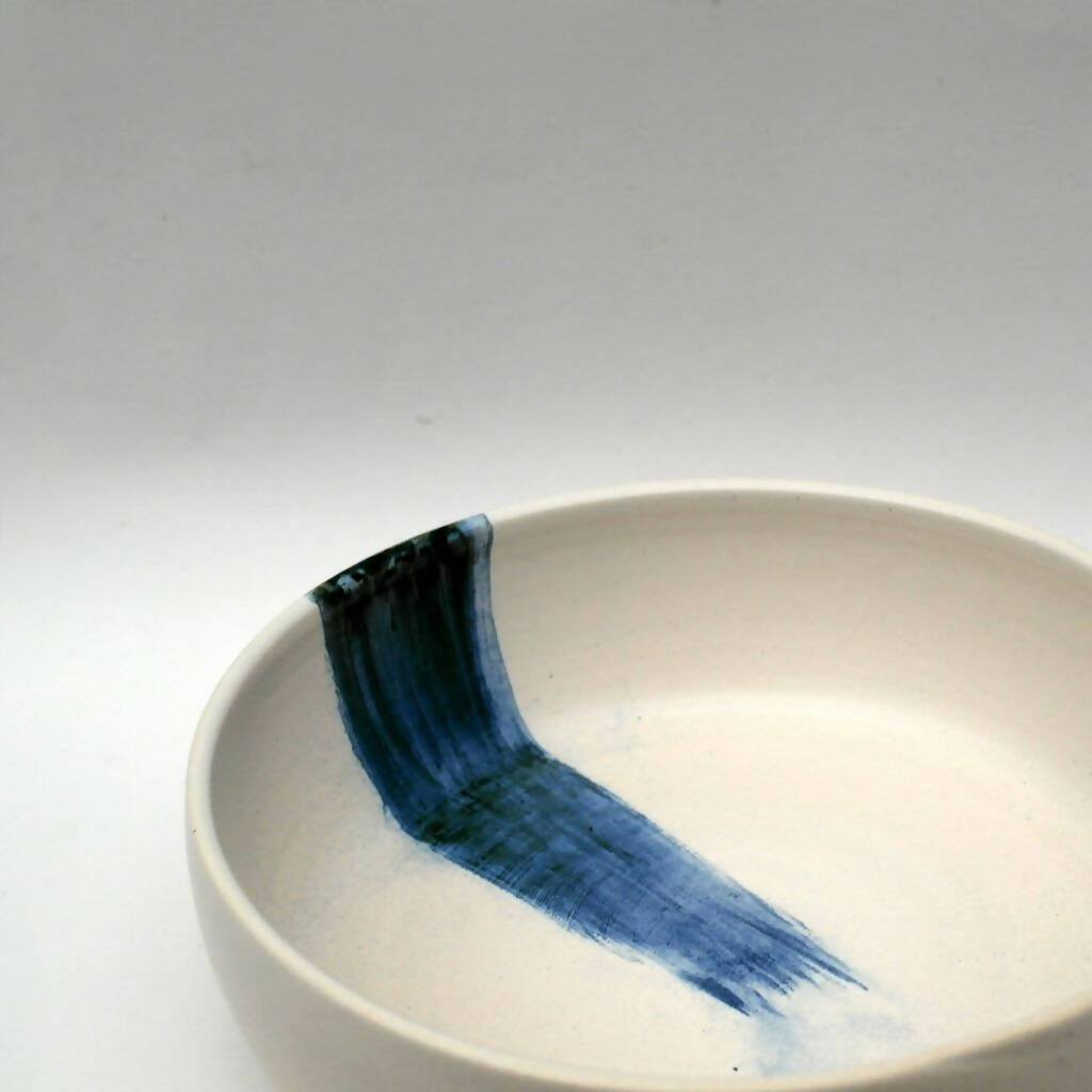 Ceramic Bowl Grande II - Pincelada azul