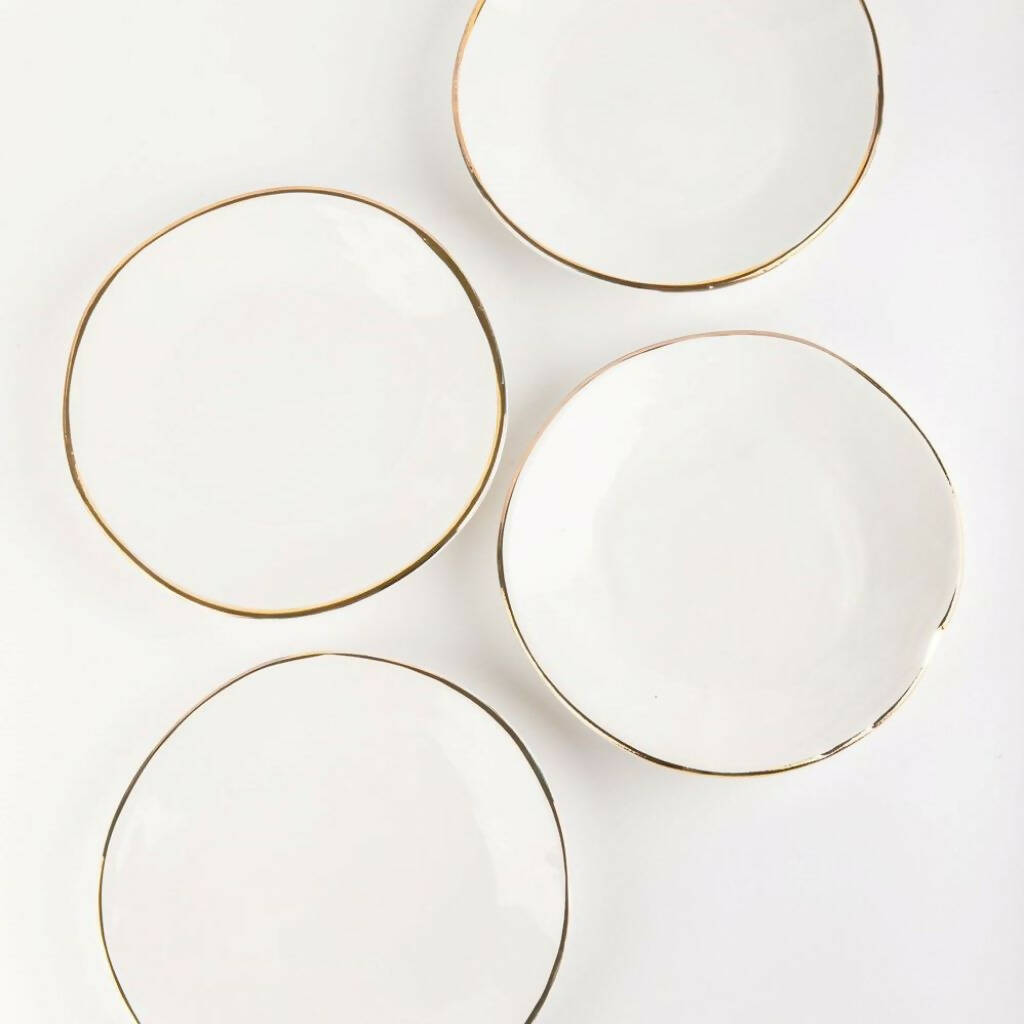 Salad Plate Gold Luna Set