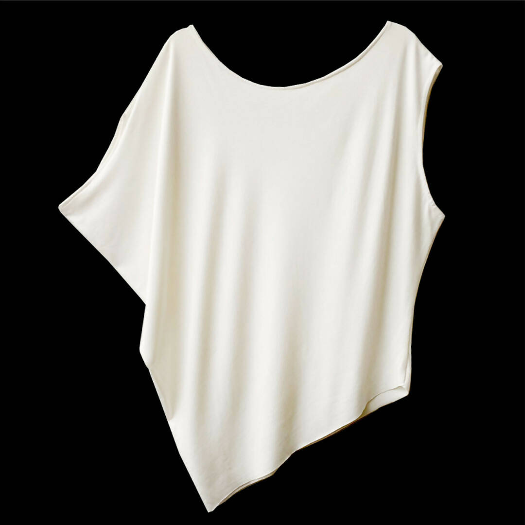 Asymmetric cream Top