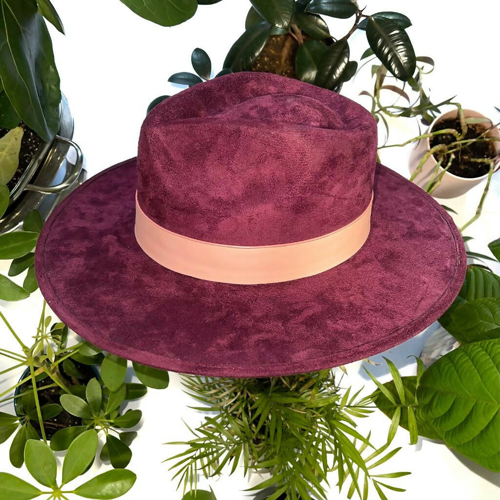 Purple Suede Hat