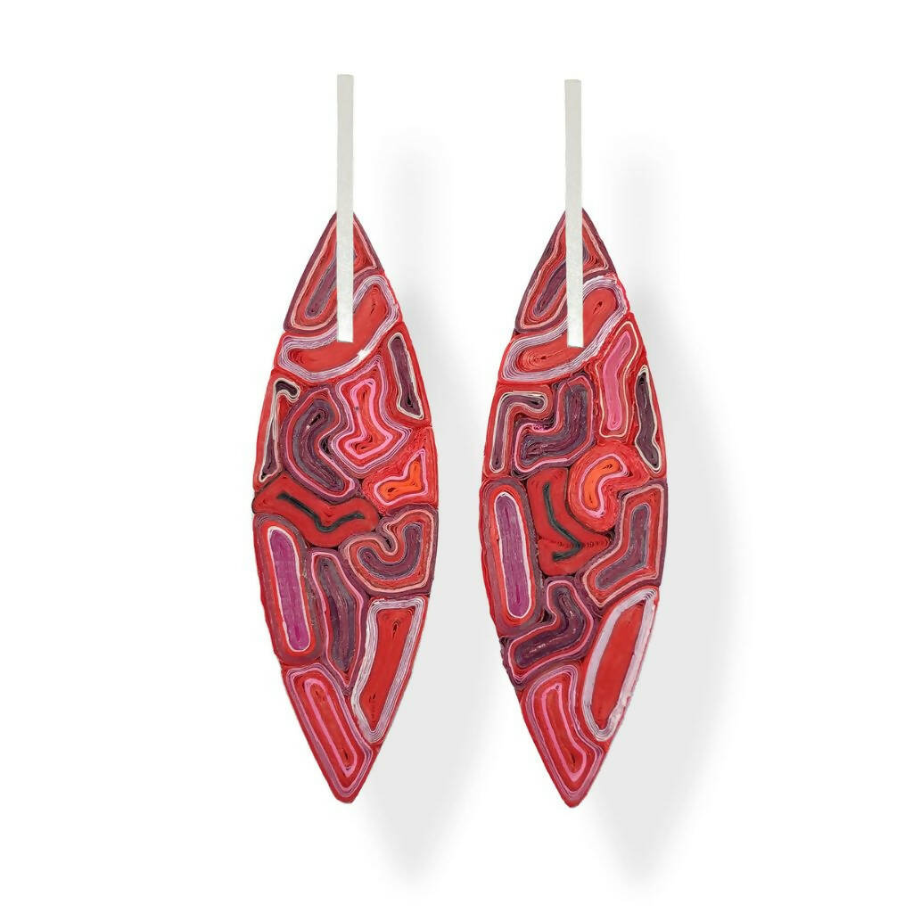 Sofía Red Tones Earrings