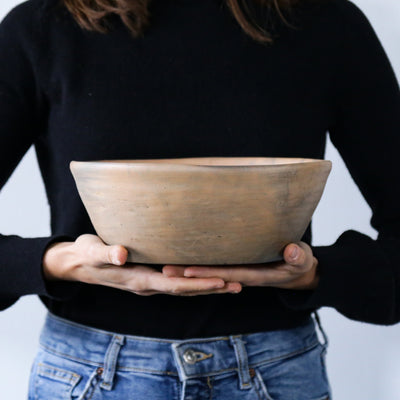 Rustic Clay Jumbo Bowl