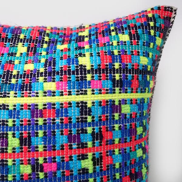 Handmade Colorful Embroidery Pillow for decor ideas.