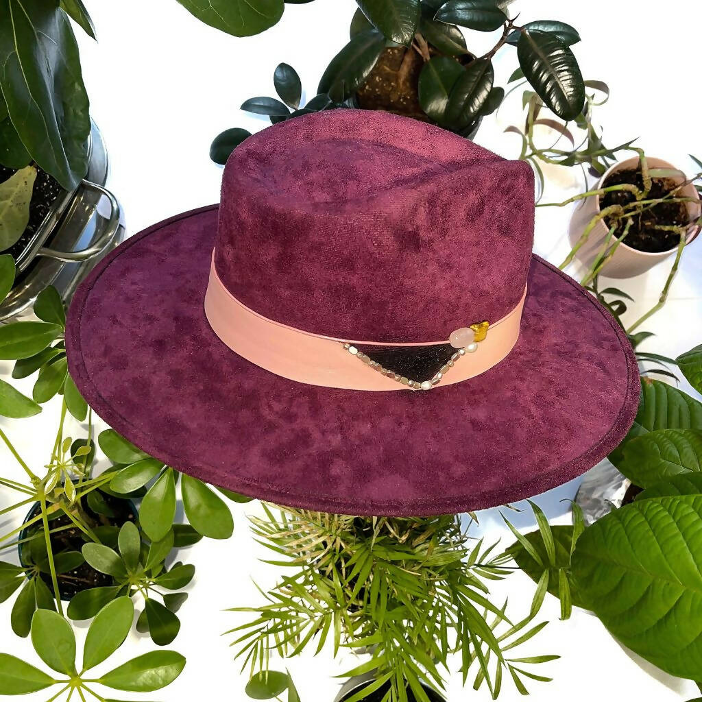 Purple Suede Hat