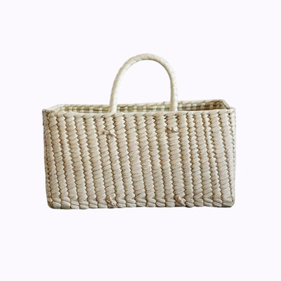 Palm Leaf Basket and Holder for 6