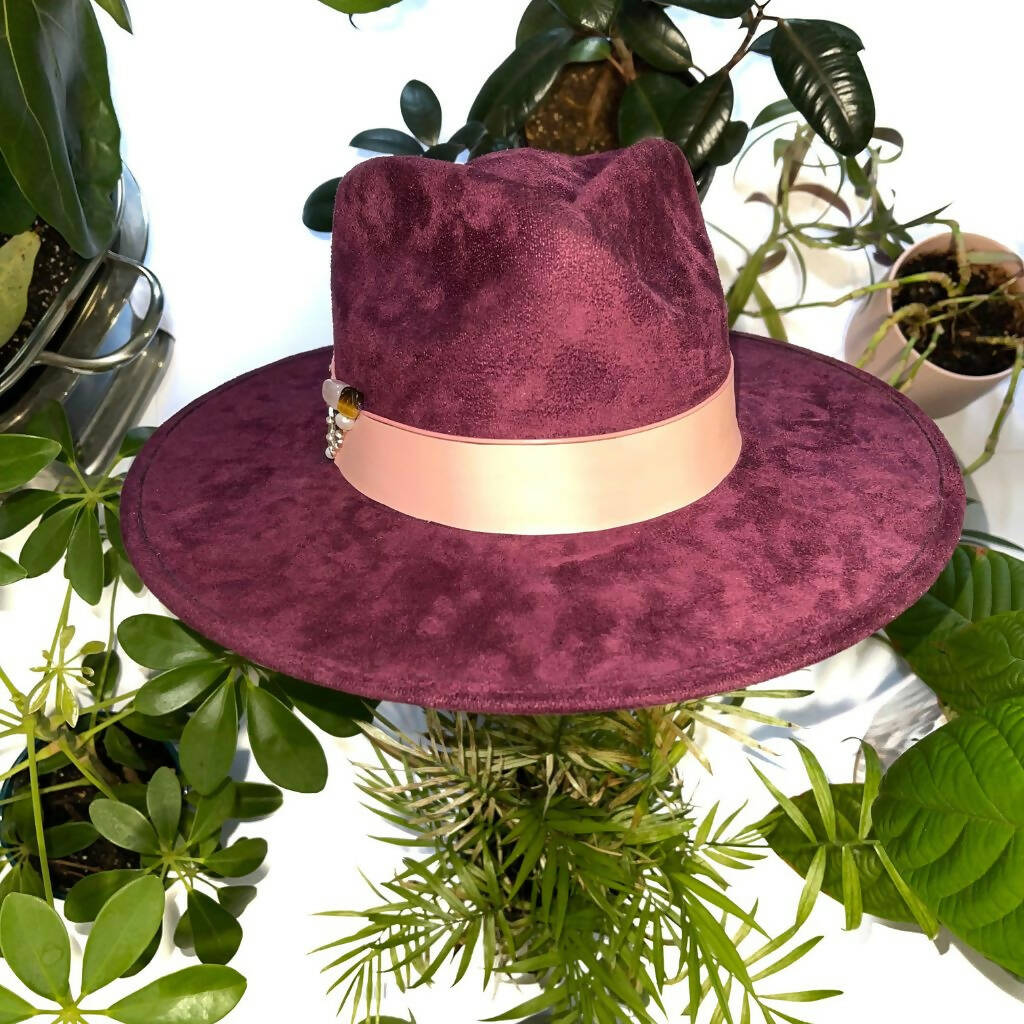 Purple Suede Hat