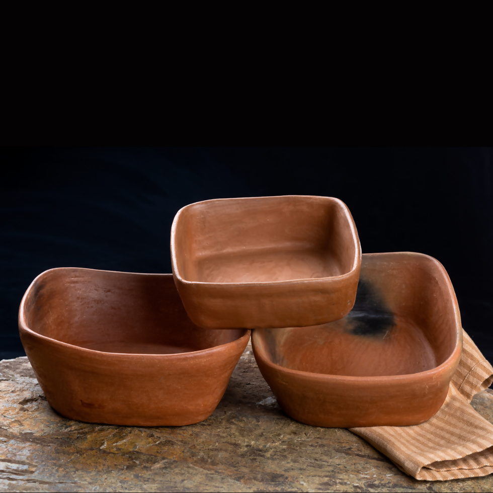 Mixe Cube Bowls – Artisanal Earthenware From Tlahuitoltepec