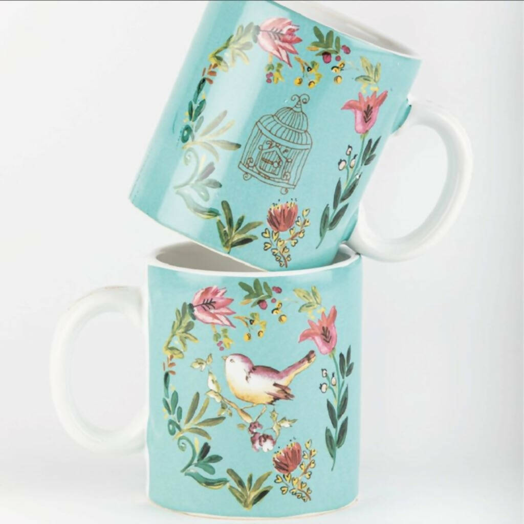 Mug Bird Aqua