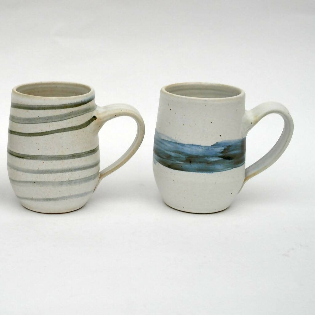 Ceramic Cup H - Pincelada azul