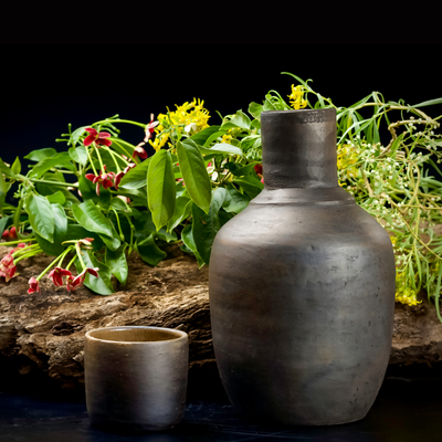 Old Fashioned Water Jug with 10 OZ Glass