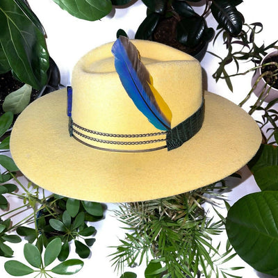 Yellow Wool Hat