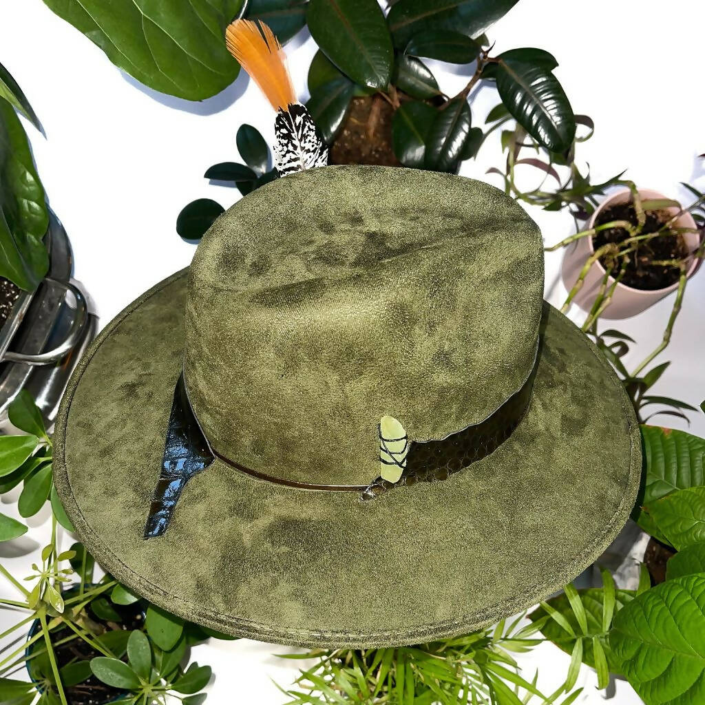 Evergreen Suede Hat