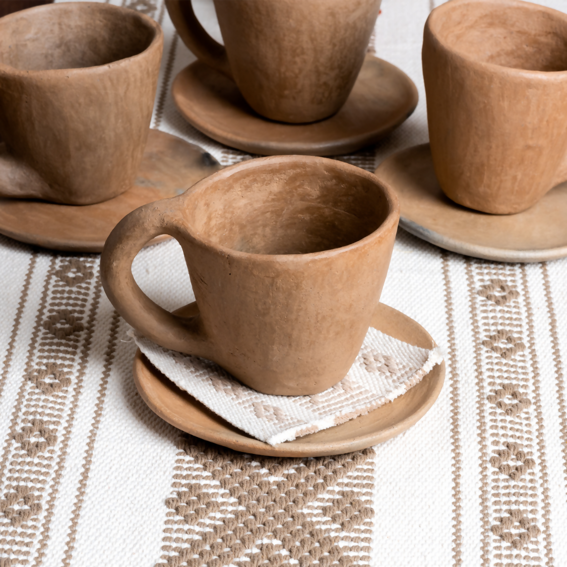 Tlahuitoltepec Artisanal Cup And Saucer Set