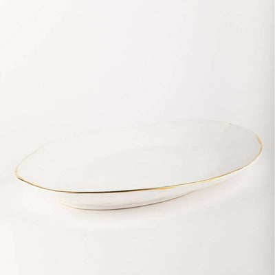 Serving Platter Gold Luna