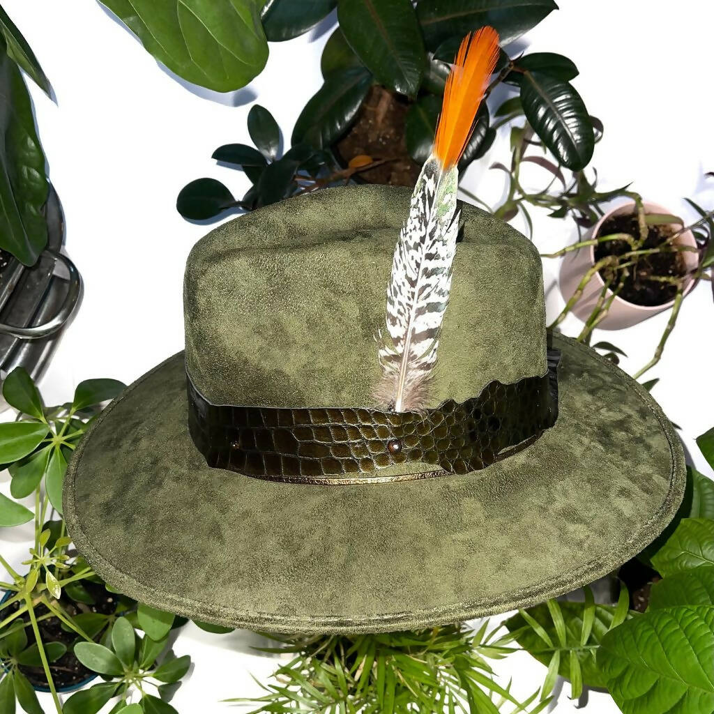 Evergreen Suede Hat